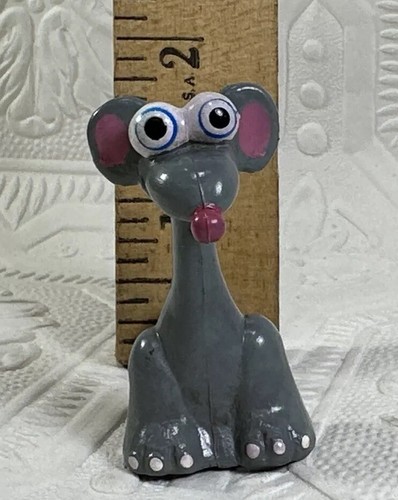 1987 Lloyd Gilbert Alpha Critters Alfabeto Juguete PVC Figura Letra L Ratón De Colección - Imagen 3 de 12