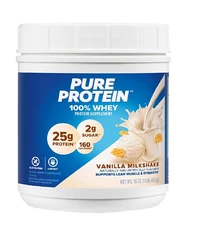 Pure Protein Powder - Whey High Protein Low Sugar Gluten-Free Vanilla Cream