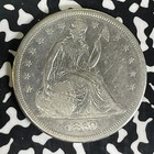 1860-O U.S. Seated Liberty $1 Dollar Lot#A7110 Silver! Nice Details, Cleaned
