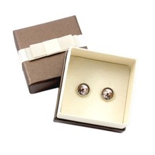 Clumber Spaniel.Pet in your ear. Earrings with box. Photojewelry. Handmade. UK