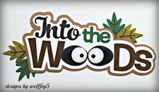 CRAFTECAFE CAMP KID OUTDOOR TITLE paper piecing premade Scrapbook diecut WOLFFEY