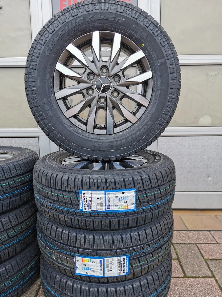 4 Mercedes Sprinter 16" Wohnmobil AllwetterReifen Toyo Kompletträder 235/65 R16C - Bild 3 von 4