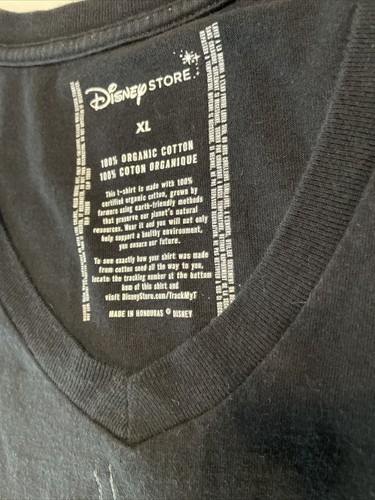 Women's T-Shirt, Disney Store Chicago ,Size XL, Black V neck, Micky Mouse logo - Picture 3 of 7