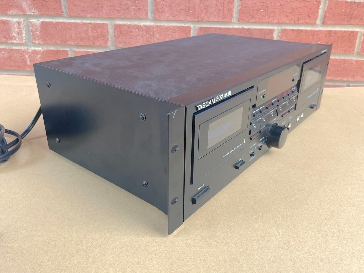 Tascam 202 MkIII Professional Dual Cassette Deck Vintage Rare | eBay