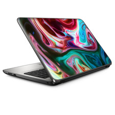 Laptop Skin Wrap Universal for 13 inch - Paint Mix swirls red green