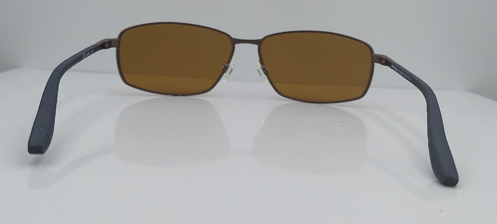 Nike EV1092 Brown Rectangular Metal Sunglasses FR… - image 3