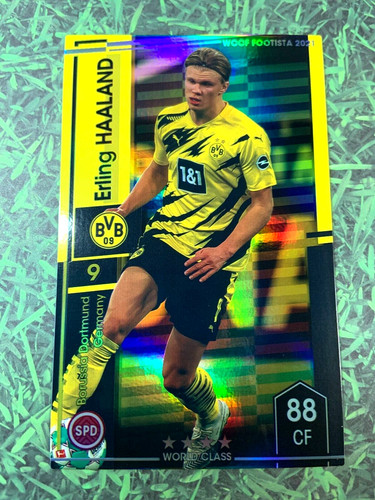 Panini 2021 Erling Haaland Dortmund Norway Refractor rookie card WCCF Footista