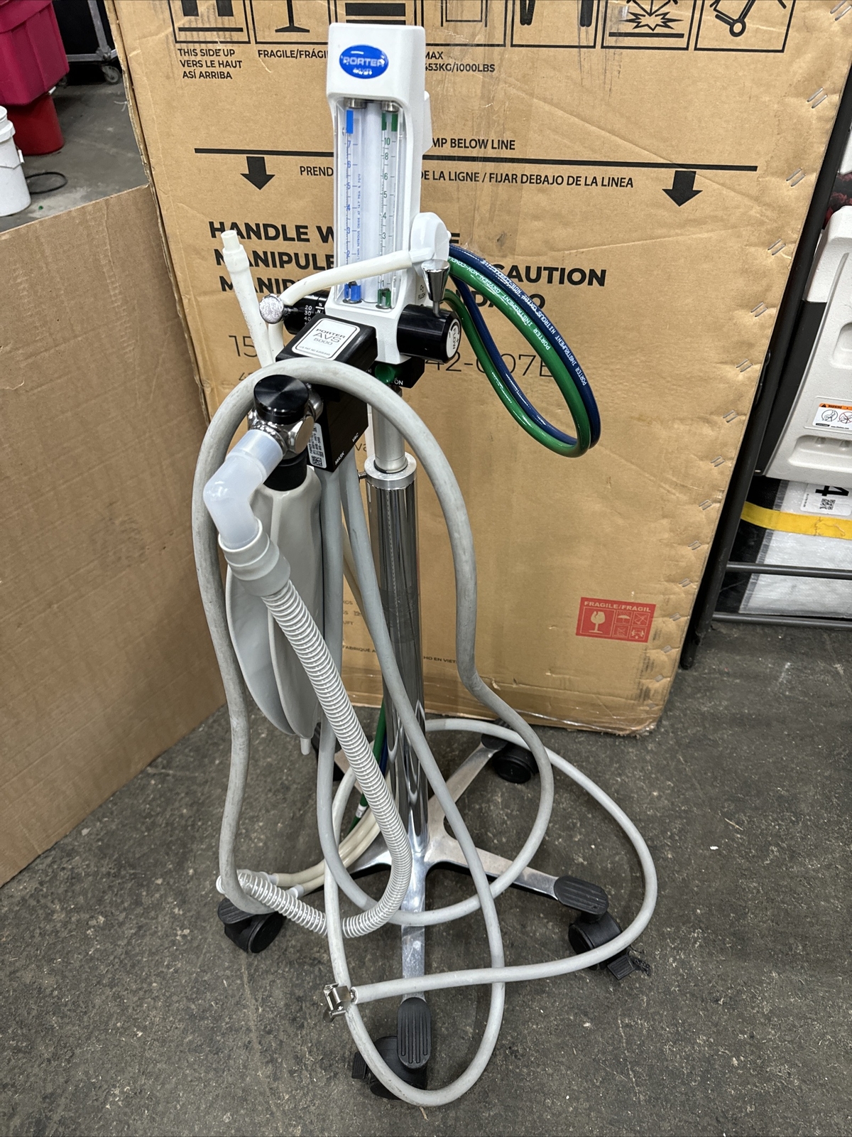 Porter MXR Model 3000 Nitrous Oxide Flowmeter w/ AVS 5000 Switch and