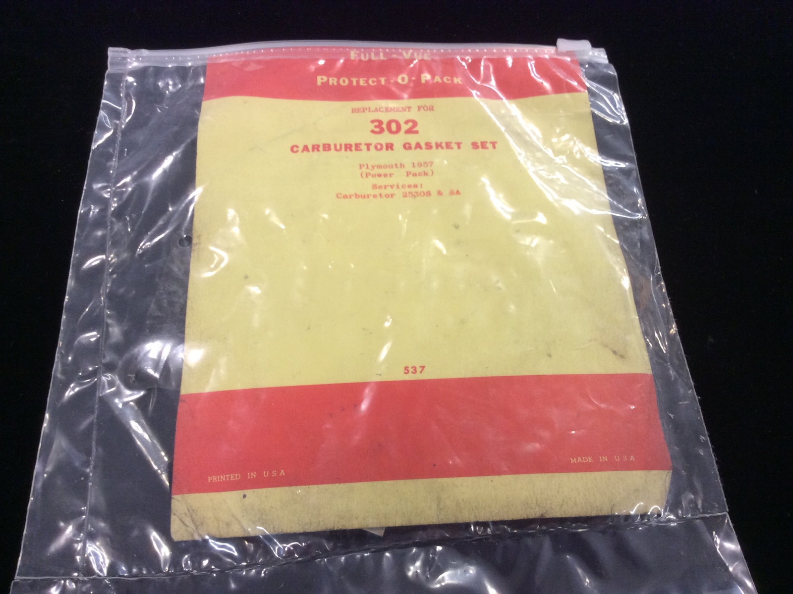 1957 Plymouth Carburetor Gasket Set Power Pack Carter WCFB. MoPar eBay