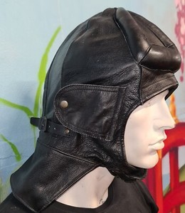 Bonnet En Cuir Militaire Mil-Tec Flieger - Style Aviateur, Réglable, Pour Homme