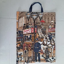 Vintage Vinyl Twinings Tea Reuseable Shopping / Tote Bag London - FREE S/H