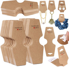 200PCS Bracelet Display Cards Sturdy Necklace Holder Cards Self Adhesive Jewelry