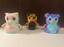 Hatchimals Lot of 3 Spin Master 5" Interactive Toys Birds Leopard Pastel Teal