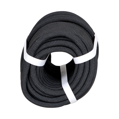 3/8 "x 100' BLACK Braided Polyester Arborist Rigging Rope Garden 3250lbs - Picture 3 of 10