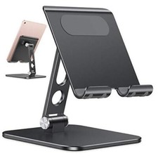 Upgraded Adjustable Tablet Stand Holder - iPad Stand Holder with Heavier Black