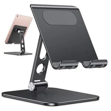 Upgraded Adjustable Tablet Stand Holder -  iPad Stand Holder with Heavier Black