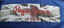 Image of Pepe Jeans London Medium Blue T Shirt 44in Chest Rrp £30 Brand New