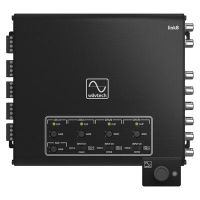 Wavtech Link8 8 Kanal LOC Line Output Converter Aux In Signal Summing & Remote