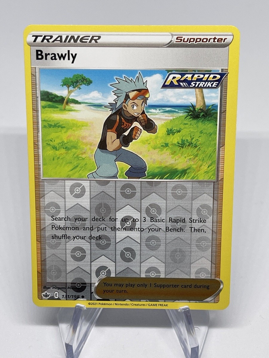 brawly pokemon card price S5a] 092/070HR shuffle your deck Brawly - Chilling Reign Pokmon