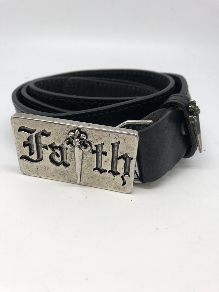 Faith Connexion Leather Belt One Size Black New !!! | eBay