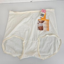 Bali Full Brief Sissy Granny Panties Panty 7/L White Baby Doll Sheer Nylon 2633