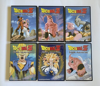 Dragon Ball Z Fusion 6 dvds English Japanese Funimation