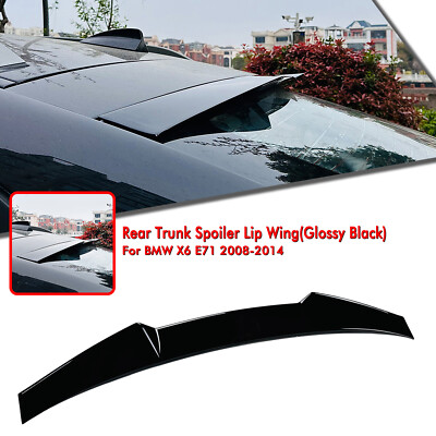 Gloss Black Rear Spoiler Lip Wing Fit For BMW X Series X6 E71 2008-2014 2009 10