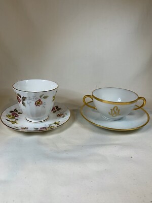 Vintage Duchess China England Romance Teacup & Saucer + Bavarian  4798