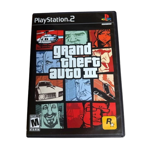 Grand Theft Auto III (Sony PlayStation 2, 2003) w/ Manual
