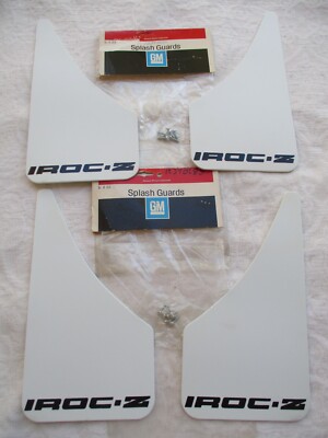 NOS 82-92 Camaro IROC Z28 optional GM SPLASH GUARDS 4 set MUD