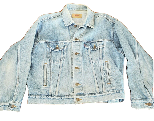 Vintage Denim Jean Trucker Jacket Size 