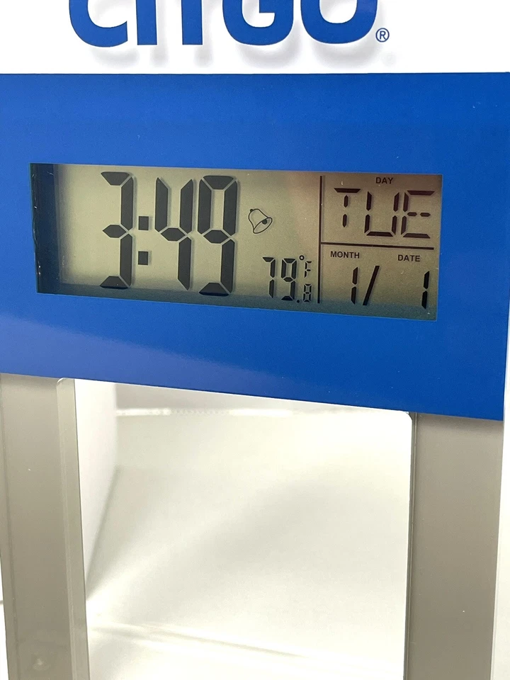 Citgo Cities Сервисные Часы Нефть Газ Винтаж НОВЫЕ - Изображение 3 из 4