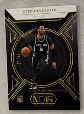 2024-25 Panini Noir - Icon Edition Rookie Gold #185 Stephon Castle /10 RC