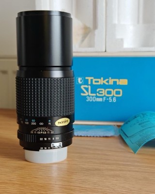 Tokina Sl300 300mm F-5.6 Kamera Objektiv Nikon Boxed Neuwertig