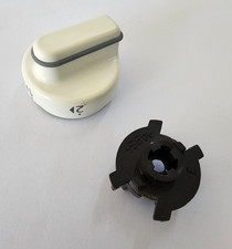 Knebel Programmwahl Weiß 481241358801 Bauknecht Whirlpool Drehgriff Knopf