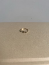 9ct Yellow Gold Hallmarked Band Ring, Size L 1/2, Gold Colour