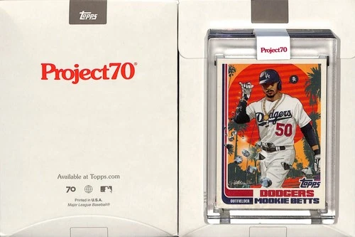 2021 TOPPS PROJECT 70 #438 1982 MOOKIE BETTS - LOS ANGELES DODGERS - QUICCS