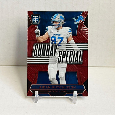 Panini Totally Certified 2024 Aidan Hutchinson Lions Sunday Special Red #6 /249