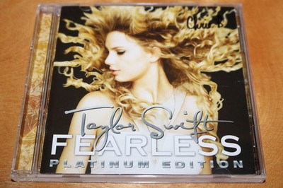 TAYLOR SWIFT Fearless Platinum Edition 2 Disc CD + DVD Pop Rock 2009 Big Machine