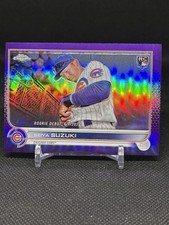 2022 Topps Chrome Update Seiya Suzuki Purple Refractor Rookie Debut Cubs *read*