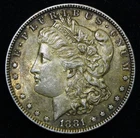 1881 $1 Morgan Silver Dollar Coin ~ ABOUT  UNCIRCULATED #S2
