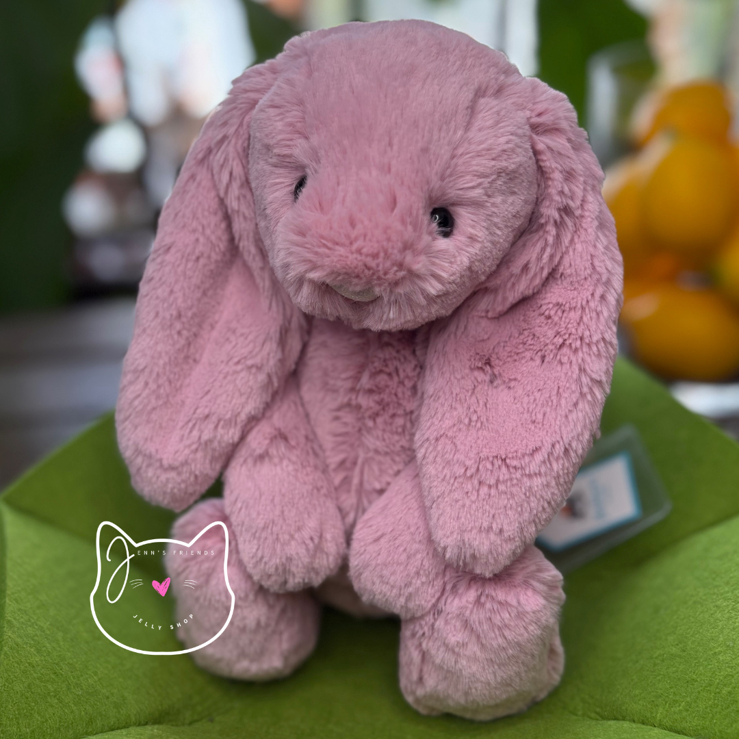  ♡ Bashful Pink Bunny AUTHENTIC Jellycat ORIGINAL BASHFUL TULIP PINK BUNNY New NWT