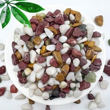 10 LB Natural Gravel Pebbles 2/5 Inch Small Pea Stones Decorative River Rocks