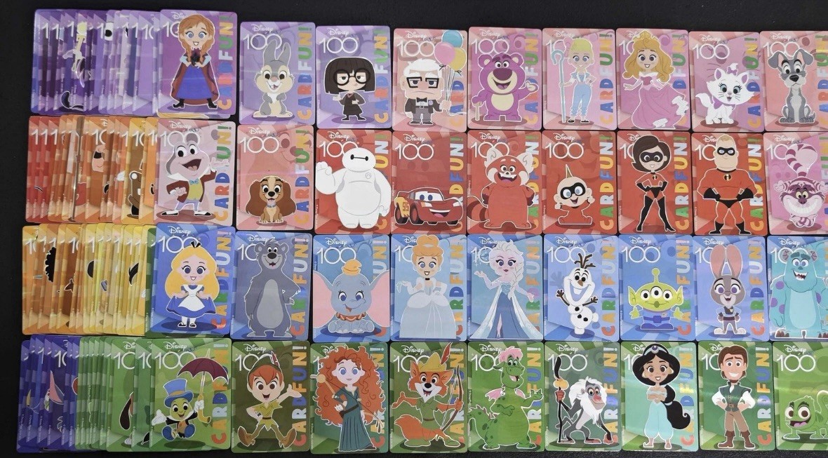 2023 Disney 100 Card Fun Joyful Rainbow Base Cards - You Pick Complete Your Set