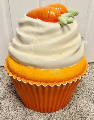 Easter Carrot Cake Cupcake Food Stool Type Decor Giant Figurine