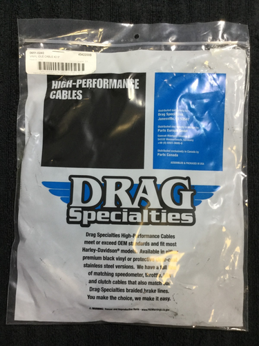 DRAG SPECIALTIES 0651-0240 CABLE IDLE VINYL 42.5" New - Picture 1 of 3