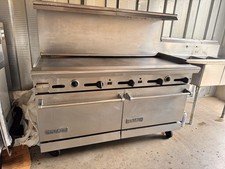 American Range 60 inch Heavy Duty Restaurant Range Griddle and 2 Ovens READ PLZ