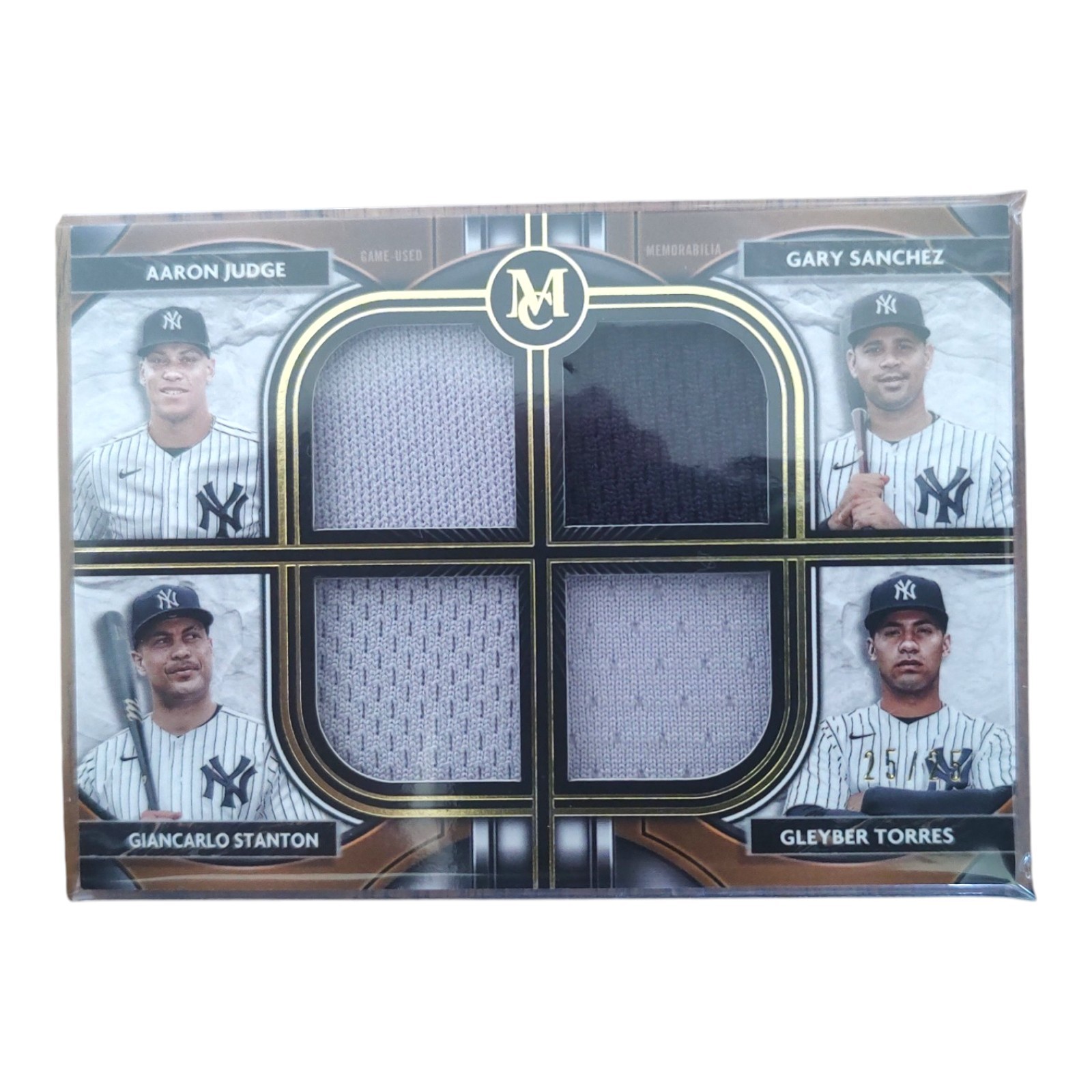 2021 Topps Museum Collection - Quad Game Used Patch Judge Stanton Bookend 25/25