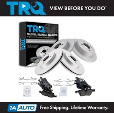 Trq Front Rear Ceramic Brake Pad Coated Rotor Kit Direct Fit For Mini Cooper