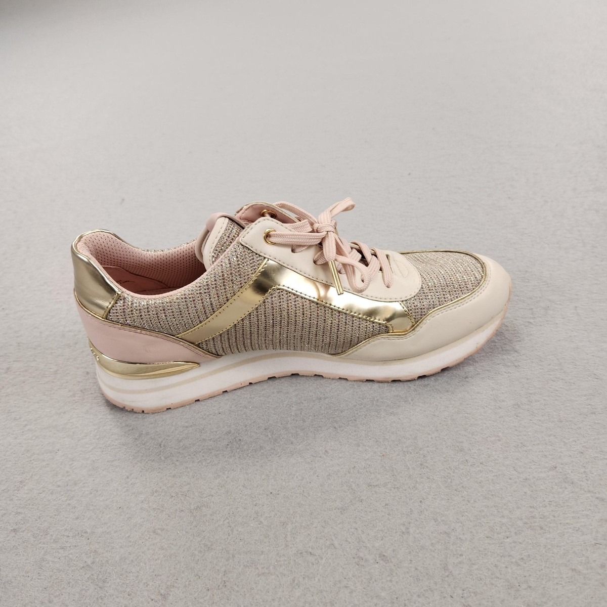 Michael Kors マイケルコース ピンク ゴールド スニーカー 6.5 中古・古着通販】MICHAEL KORS (マイケル・コース) 厚底スニーカー